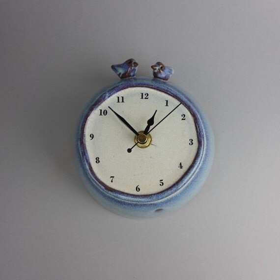 Medium Wall Clock with Two Birds