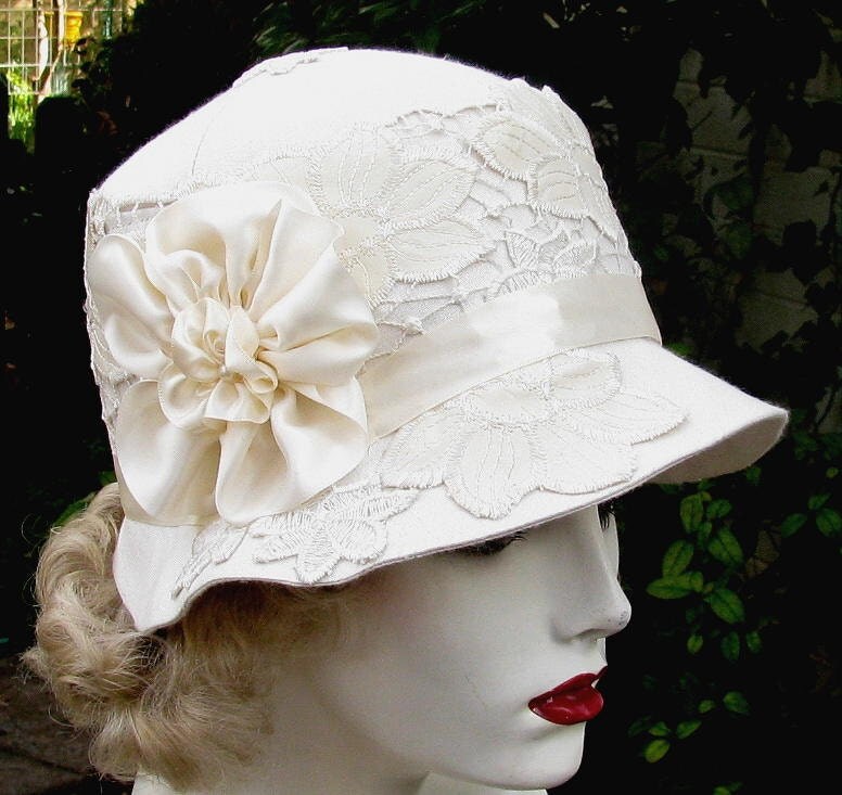 Womens Hat 1920's Edwardian Wedding Hat Vintage Style