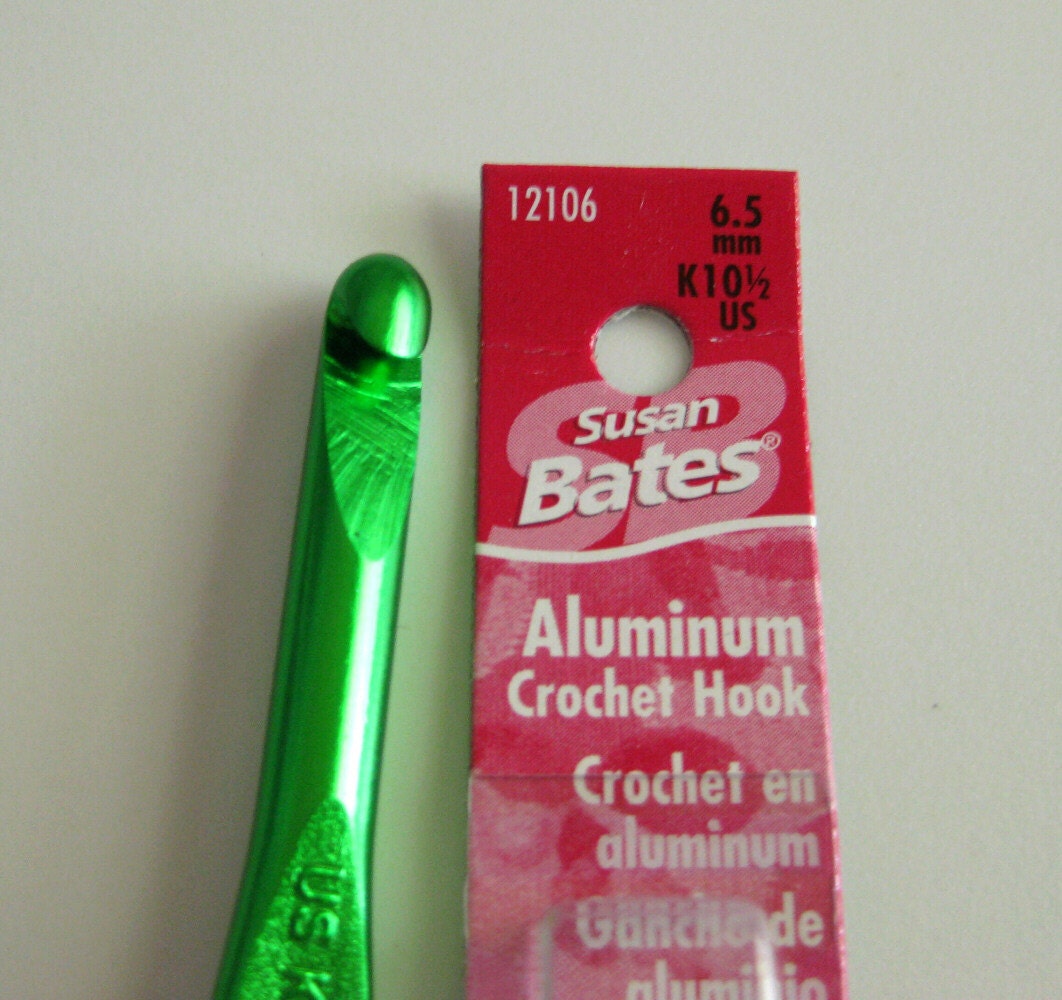 size K 10.5 Crochet hook 6.5mm hook Susan Bates by crochetgal