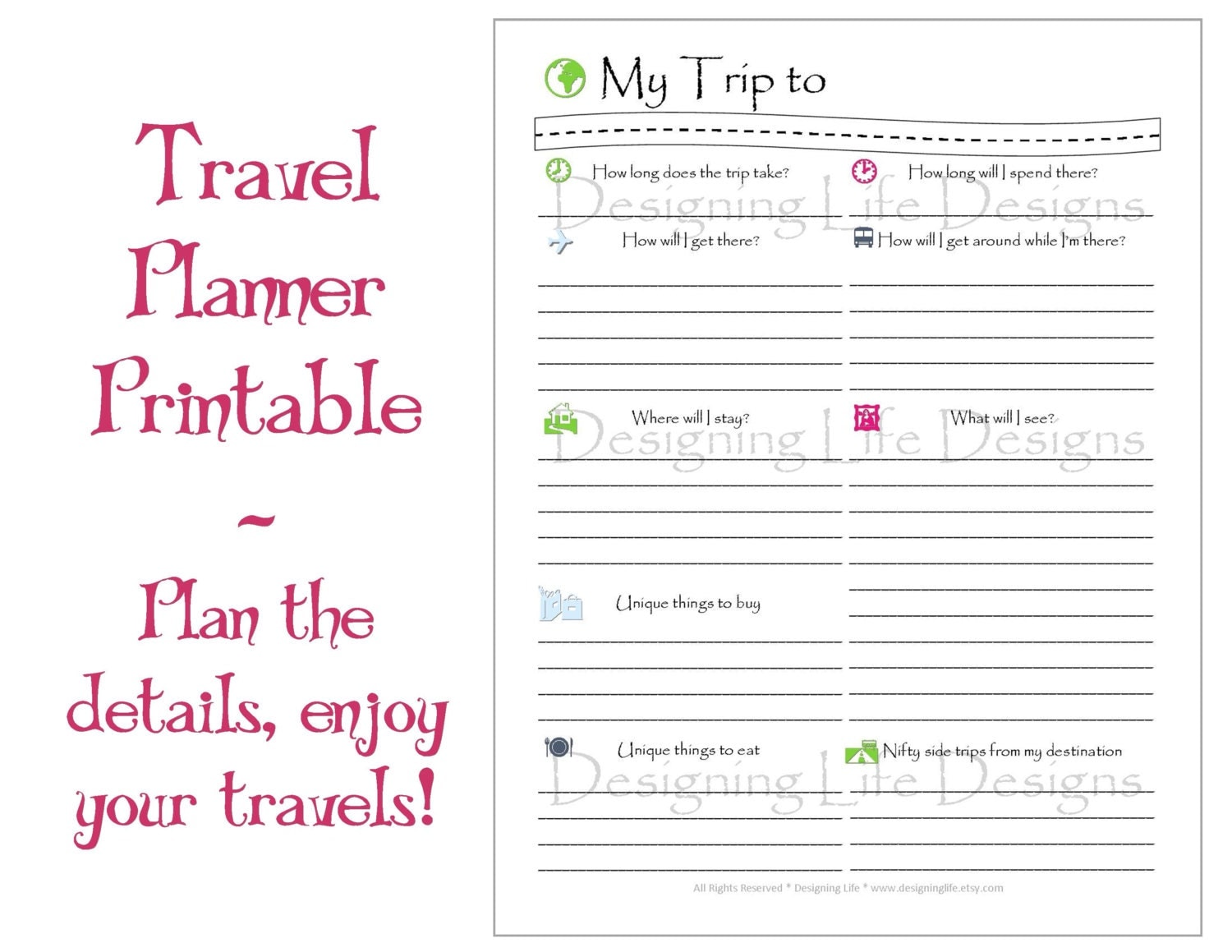 travel planner page