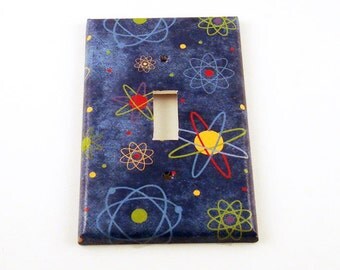 Switchplate Light Switch Cover Switch Plate in Blue Atoms (103S)