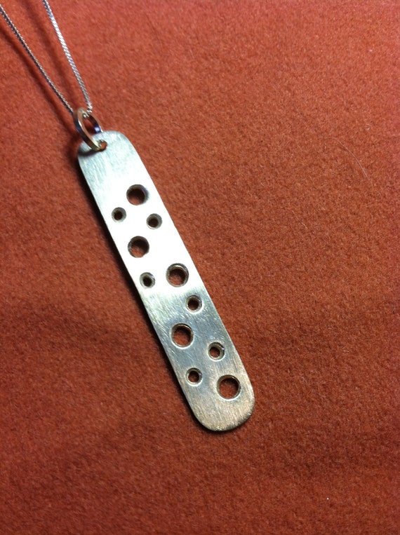 Items similar to Contemporary Fine Silver Pendant on Etsy