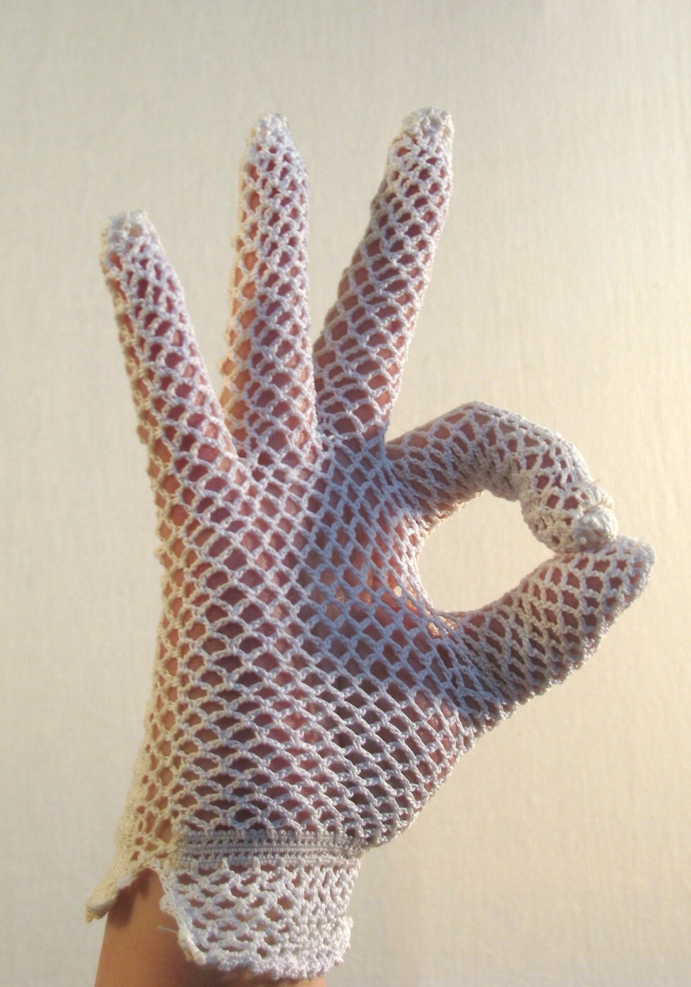 60s Handmade Crochet Lace and by bigyellowtaxivintage