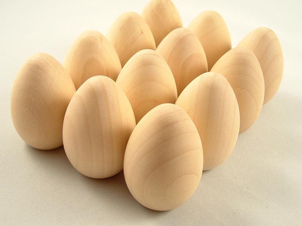 Wooden Easter Eggs DIY Unfinished Wood Egg Wood Egg by WooWeeble