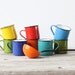 Collection of Enamel Mugs & Ladle