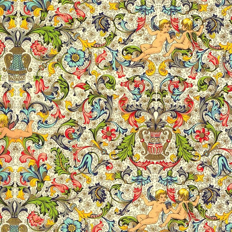 Made In Italy Authentic Florentine Paper With Angels By Rossi