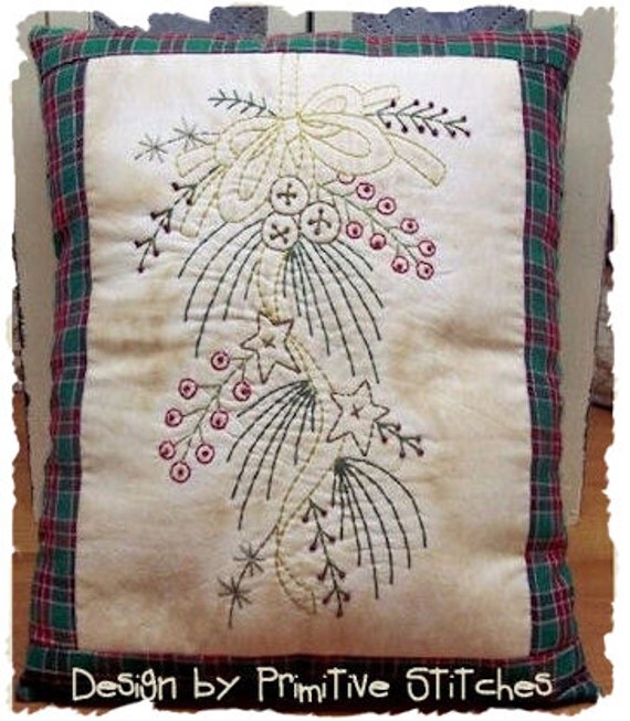 Rusty Star Swag-Primitive Stitchery  E-PATTERN by Primitive Stitches-Instant Download