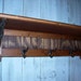 Furniture Shelves Wall Mounted Coat Rack Fleur de Lis Shelf