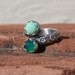 Variscite Green Onyx and Sterling Silver Adjustable Ring