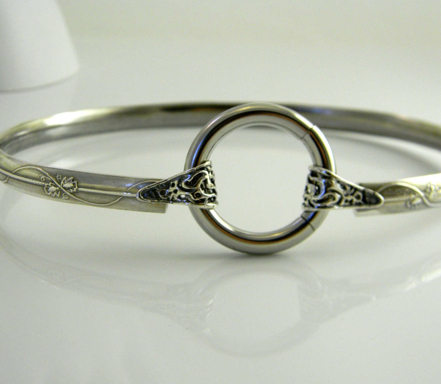 Made To Order Subtlety Sterling Silver Locking Symbolic Slave
