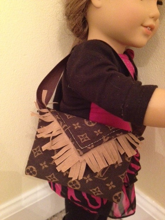 Items similar to Louis Vuitton fringe bag for your American Girl Doll on Etsy