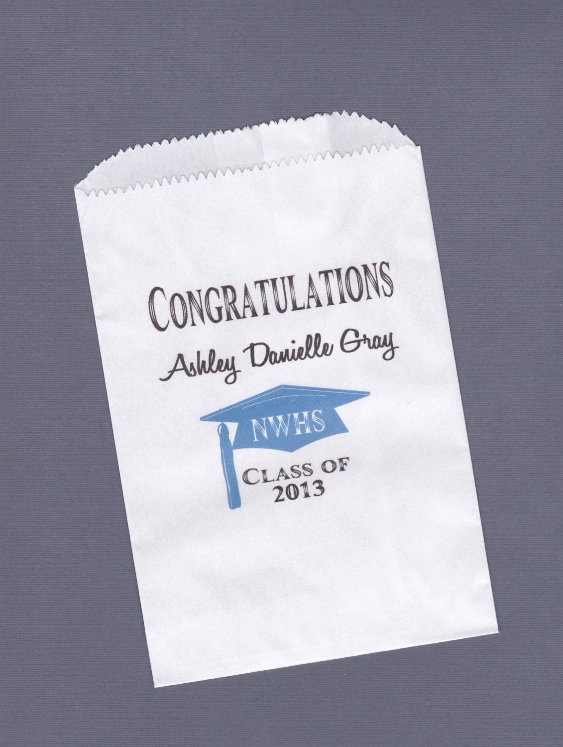 Graduation Candy Buffet Bag Favor Bags Cookie by BluegrassBurlapCo