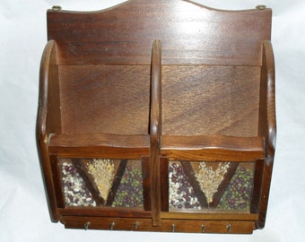 Cabinet mail File Key Rack wood wooden