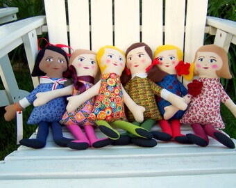 Handmade Cloth Doll, Customizable