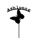 Custom Butterfly garden stakes in style ASHLYNNE (T1)
