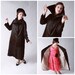 Vintage Edwardian Coat - Striking Late Edwardian Black Silk Satin Coat with Shirred Hem