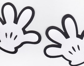 Die Cuts - Large Disney Mickey Mouse Hands, Birthday Party, Centerpieces, Clubhouse