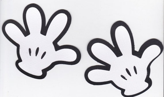 free mickey mouse glove clip art - photo #15
