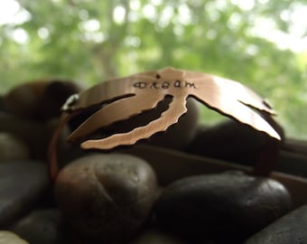 Dreaming of , copper bracelet Ready to ship