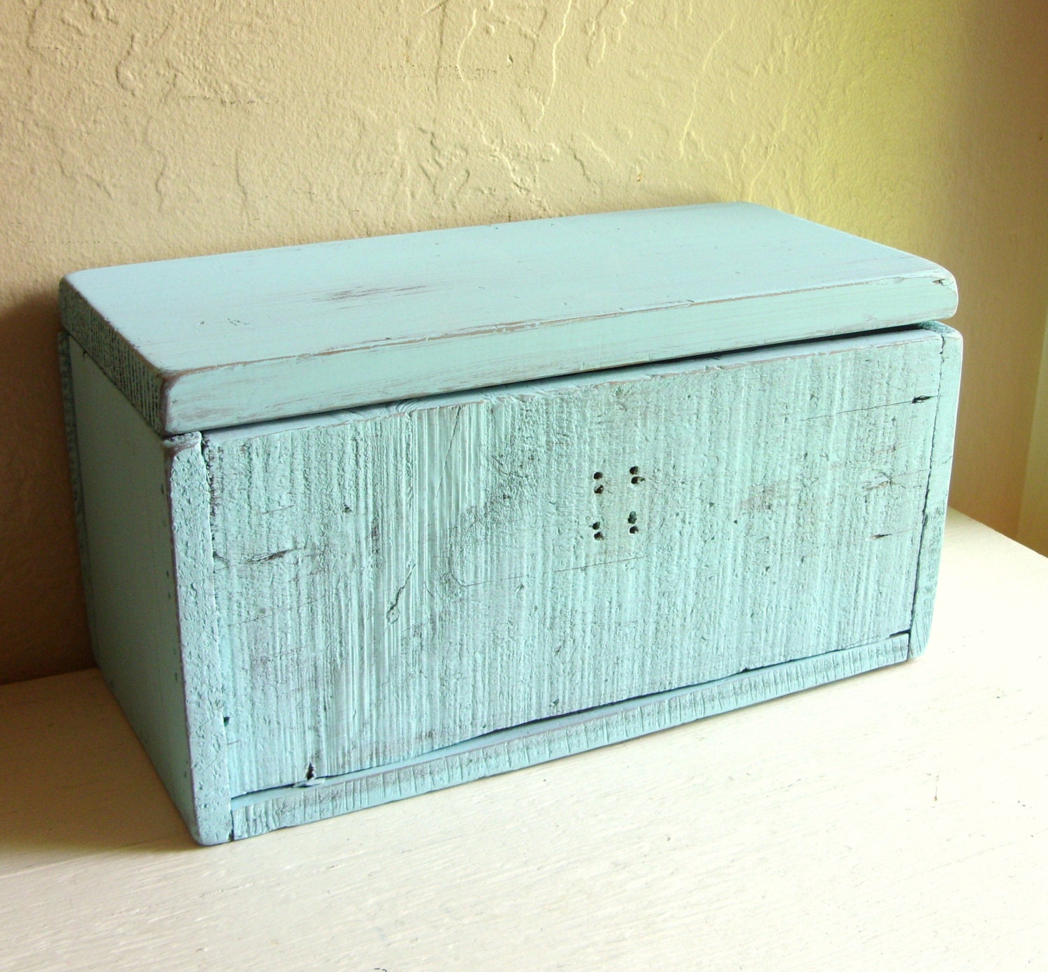 turquoise toy box