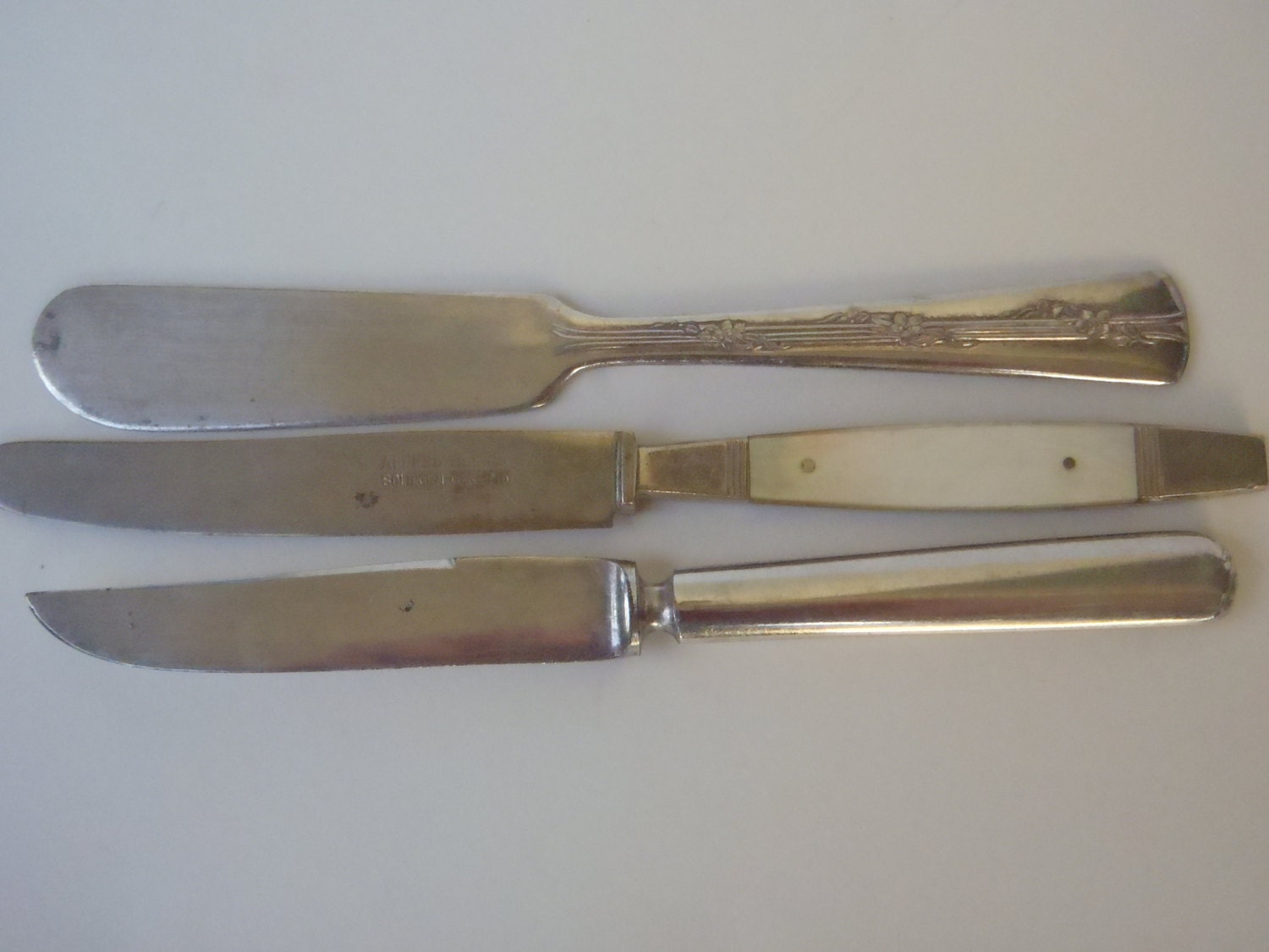 Vintage Silverware Assorted Lot 3 Butter Knives