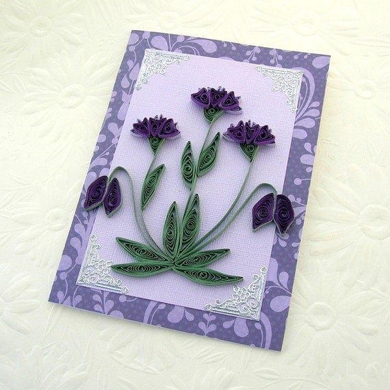 for graduation ideas wishes Purple Quilled Quilling Card and Greeting Paper Paper