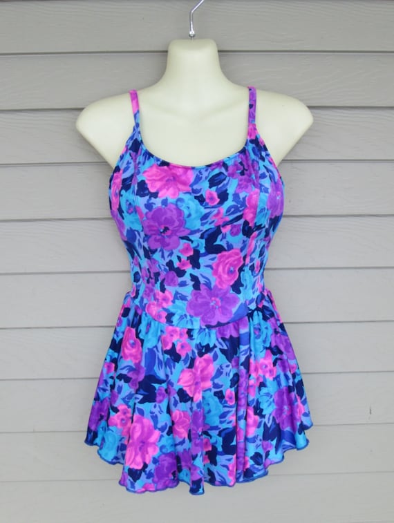 RESERVED Floral Le Cove Swimdress Swimsuit