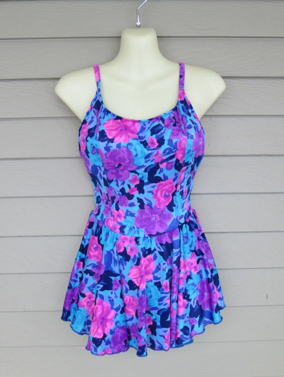 RESERVED Floral Le Cove Swimdress Swimsuit