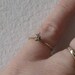 10K Gold Diamond Ring for small fingers, promise ring in size 4.75, free US shipping