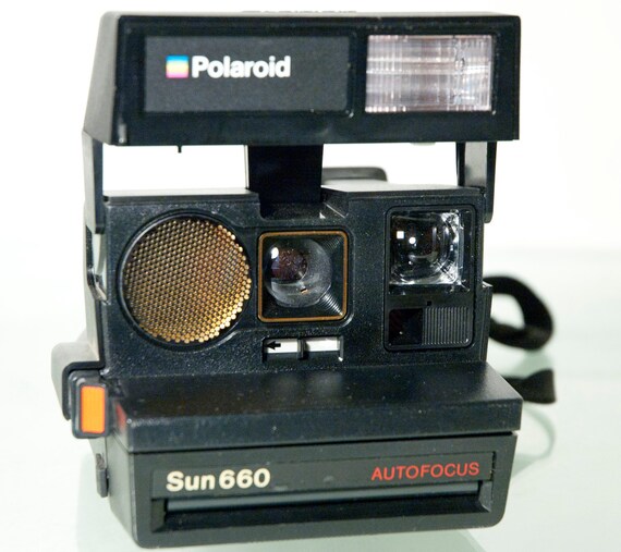 Polaroid Sun 660 Instant Camera Vintage Rainbow Polaroid