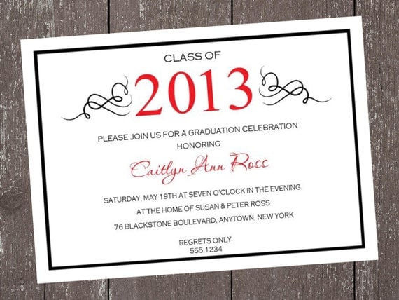 Graduation Party, Announcement Invitation - Any Color Il_570xn