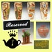 RESERVED FOR NINA- Dinner Plates: Polka Dot Tableware Stoneware Pottery