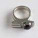 Purple Amethyst Ring: Bold Sterling Setting