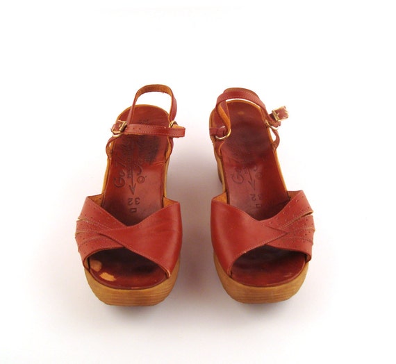 Famolare Platform Sandals Vintage 1970s Famolare Wedges