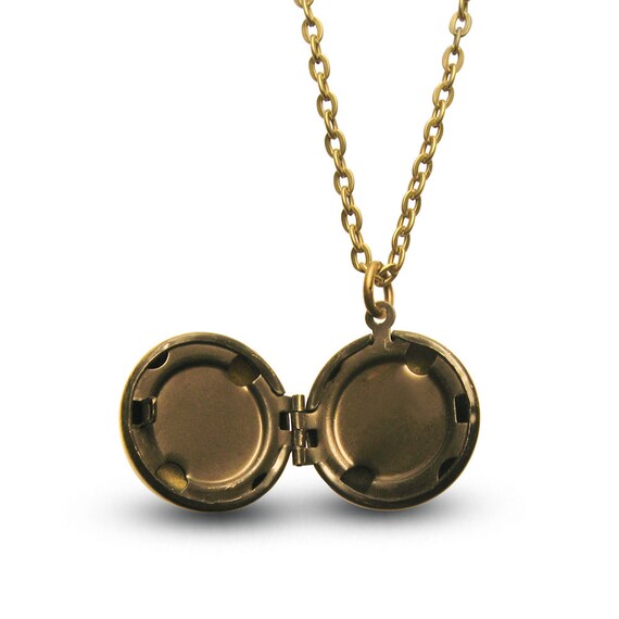 Bridesmaid Necklace Brass Ball Locket Will you be my