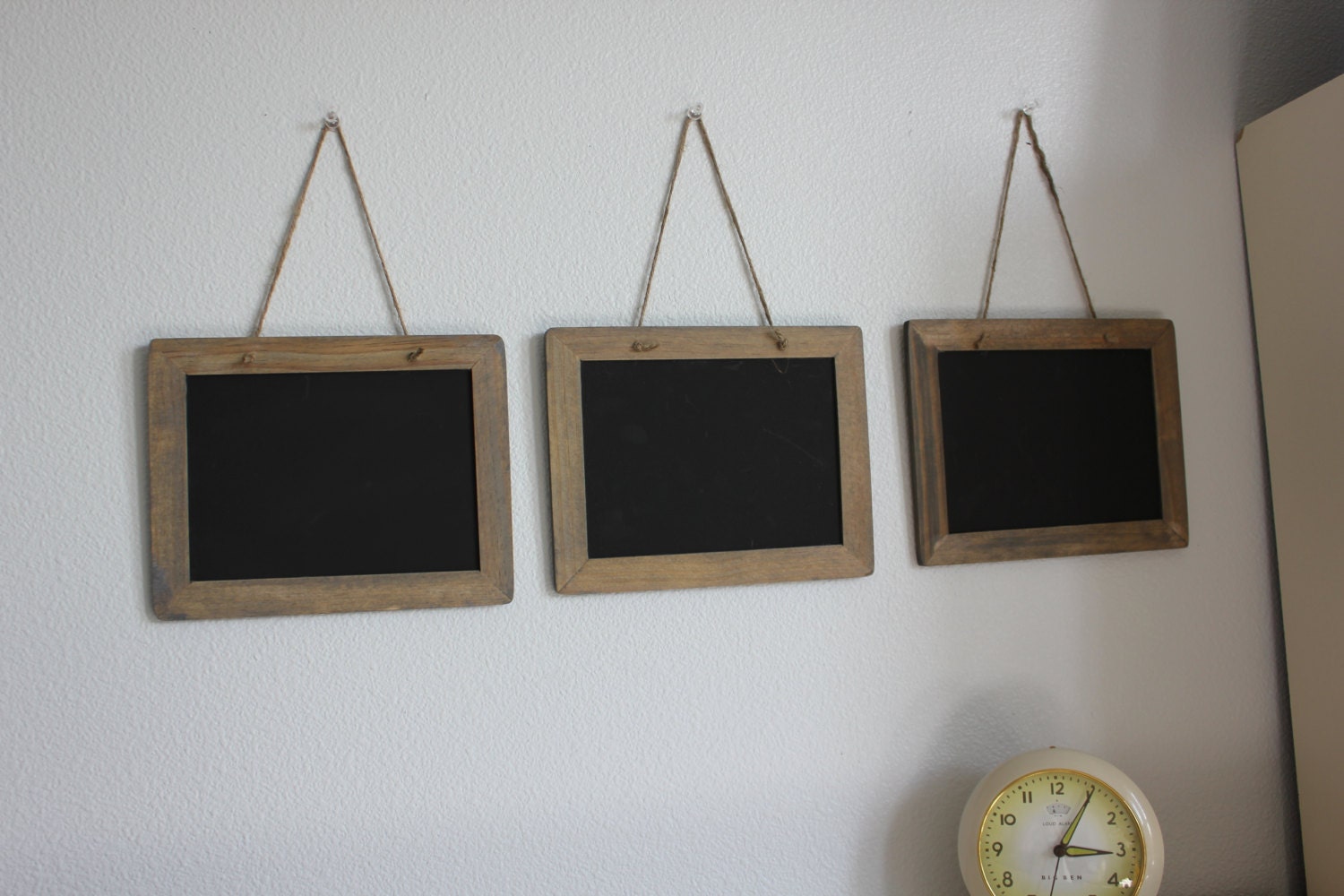 Hanging Chalkboard with Twine Hanger by TheStitchinChicken