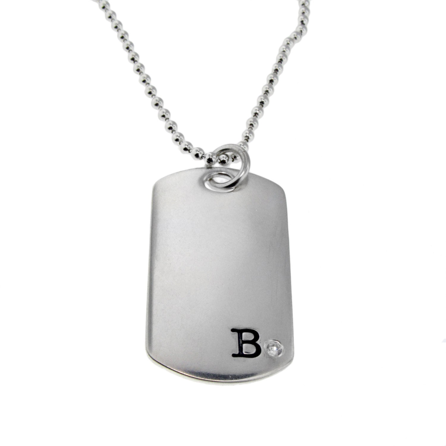 customizable dog tag necklace