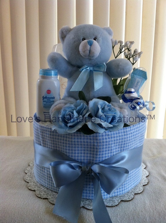 Teddy Bear Diaper Cake