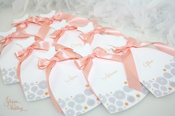 Will you be my Bridesmaid, Maid of Honor, Flower girl - Dress cards (Abstract Design) Il_570xn