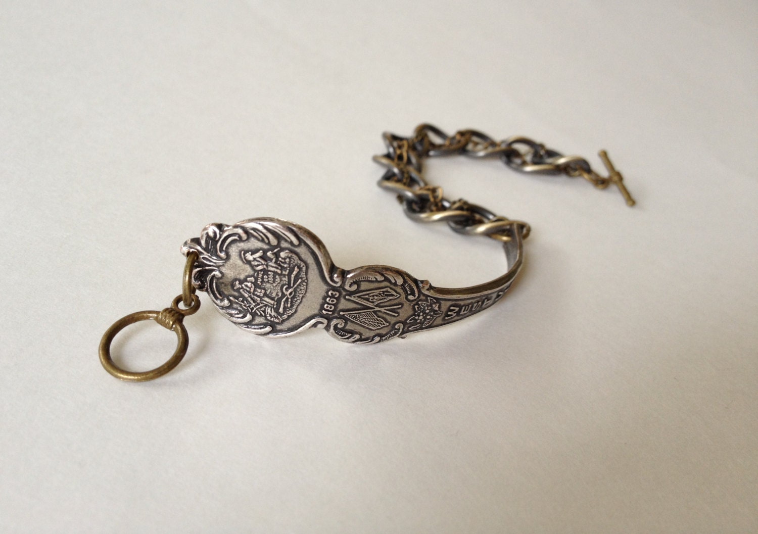 West Virginia Bracelet West Virginia Jewelry Spoon Bracelet