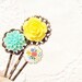 Flower Hair Pin Set - Bobby Pin - Whimsy - Whimsical - Romance - Bridal