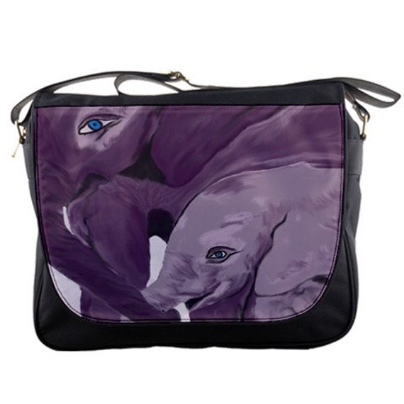 purple elephant diaper bag