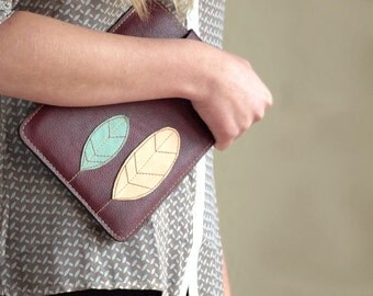 feather iPad Mini Case vintage mint Feather ipad mini case, cover Leather Tablet Case, iPad Mini Sleeve, valentines gift for her