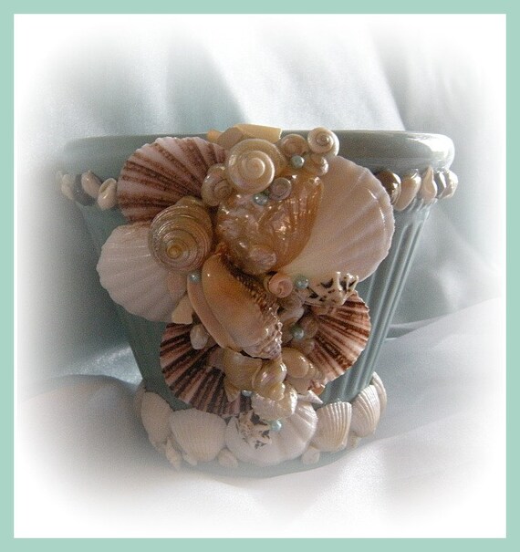Treasure Chest seashell vase