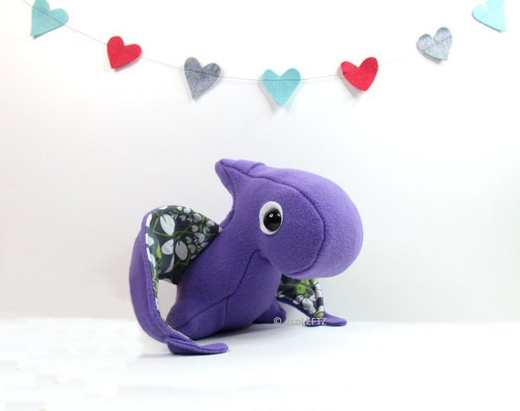 purple pterodactyl stuffed animal