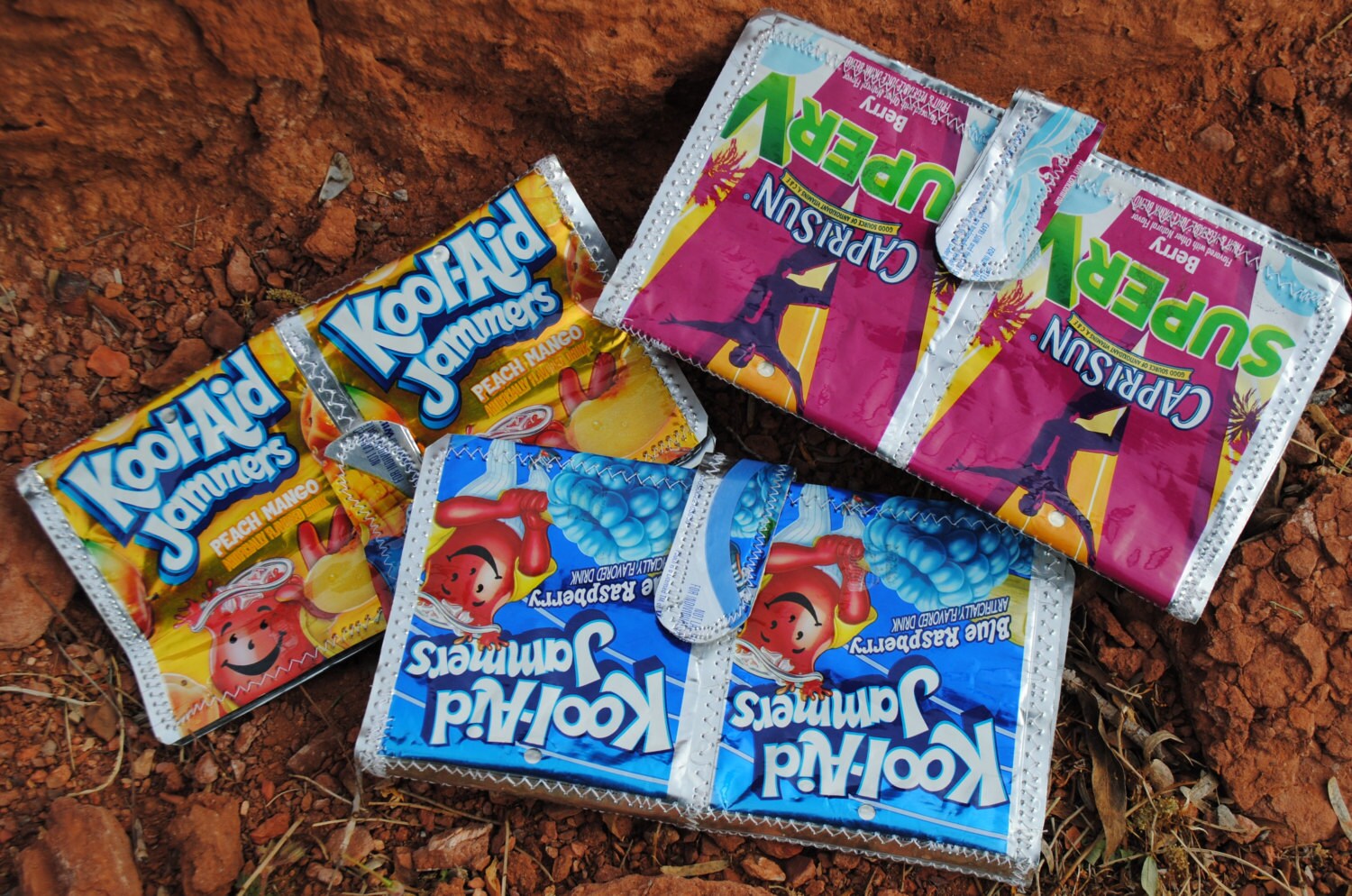 Juice Pouch Wallet for Coupons Cash or by fromtrashtotreasure