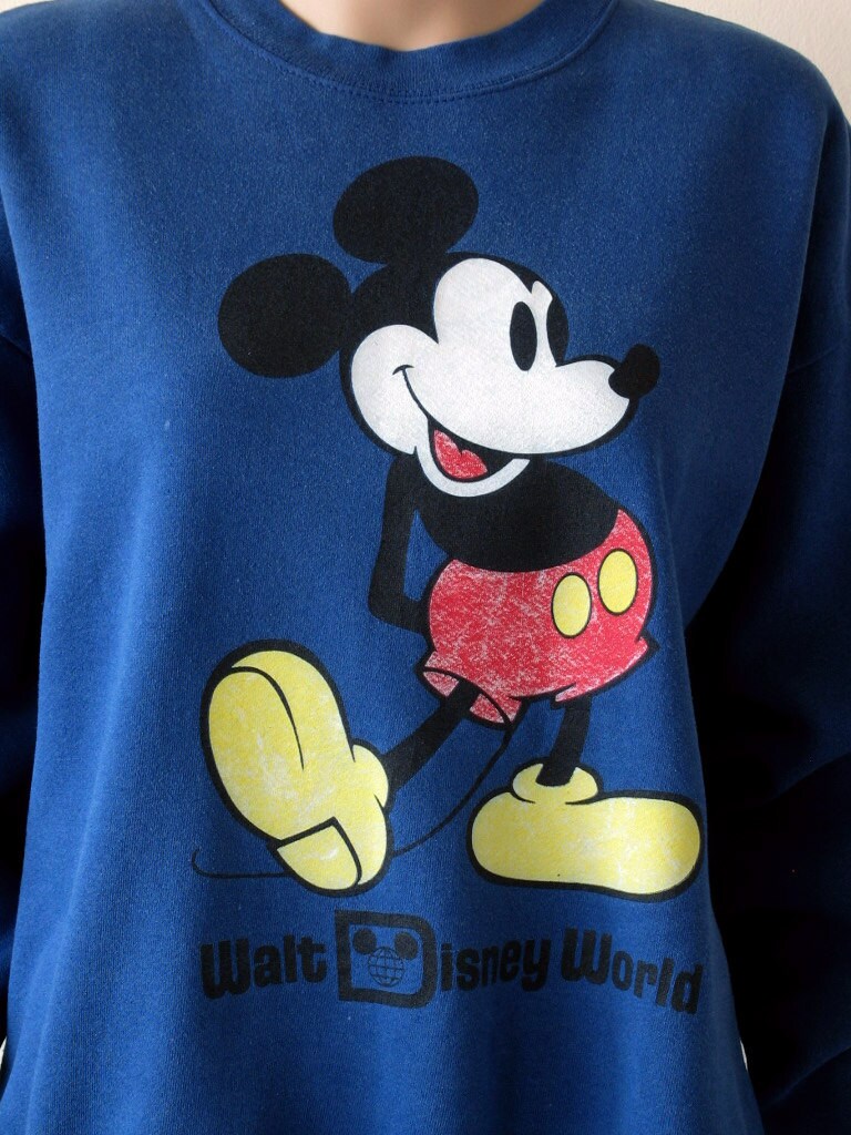 mickey mouse sweatshirt blue