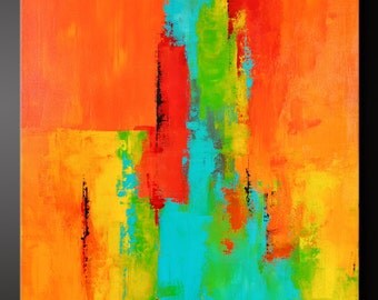 Tango - 22 x 28 - Abstract Acrylic Painting on Canvas - Contemporary Wall Art