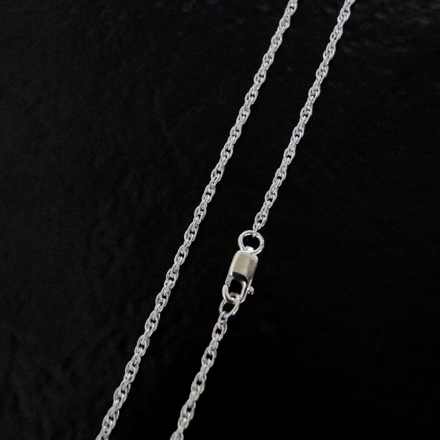 16 Inch Sterling Silver 1.6mm Rope Chain Necklace