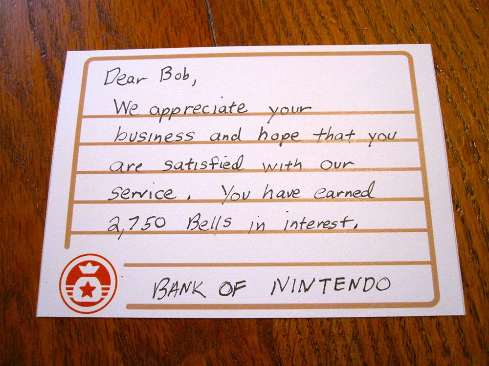 Animal Crossing Stationery Notecards NPC Set Number 2 10